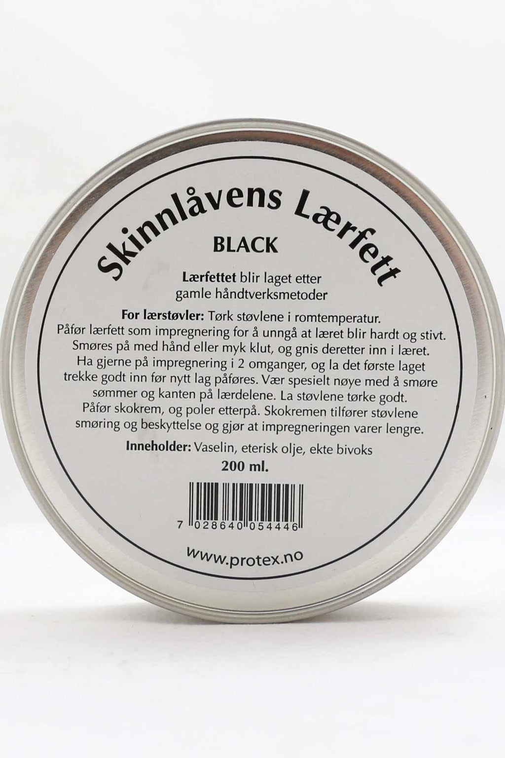 Lærfett, svart