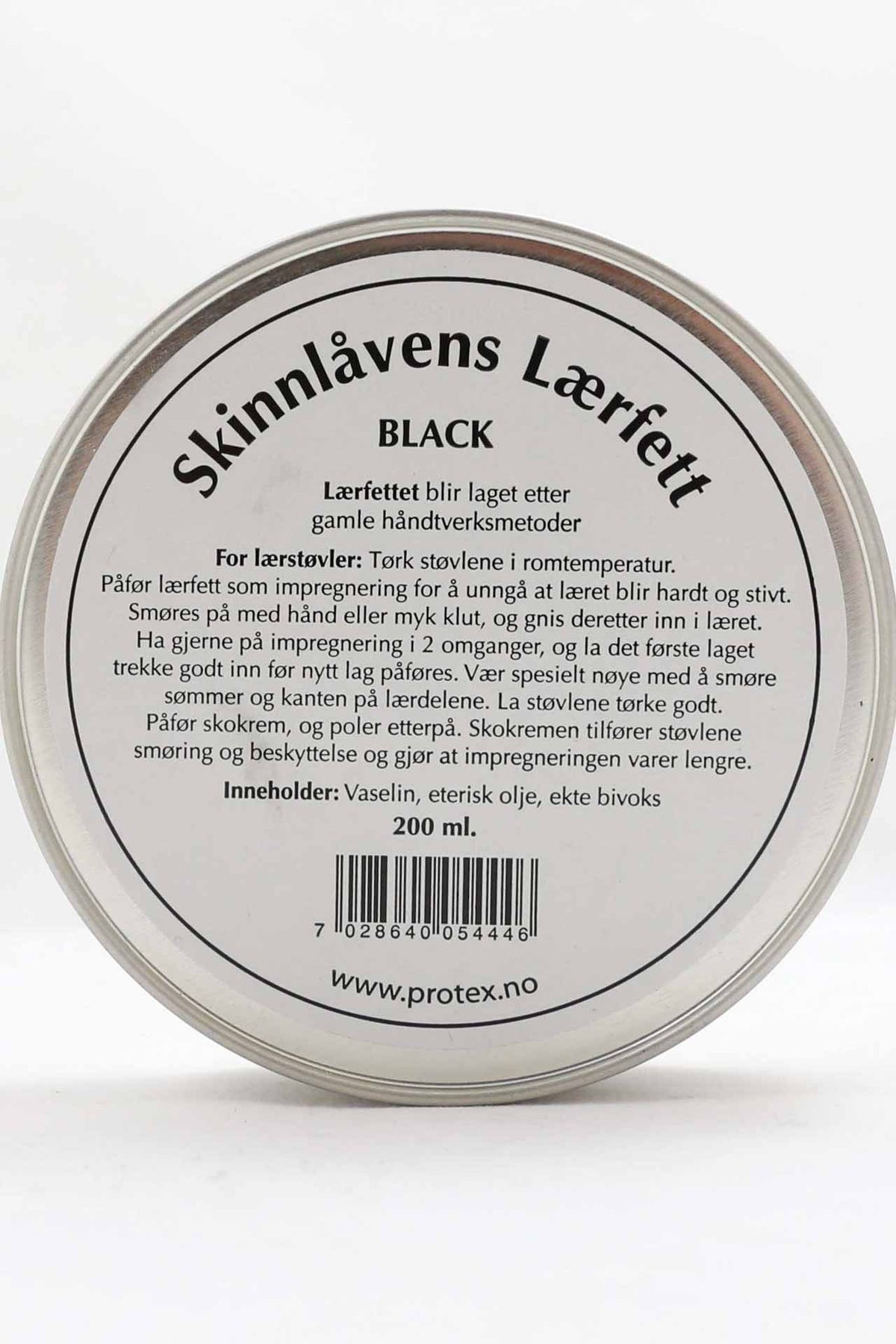 Lærfett, svart